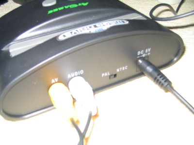 Round the back Where things plug in