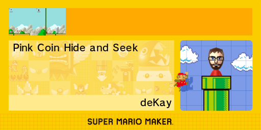 Super Mario Maker Pink Coin Hide and Seek