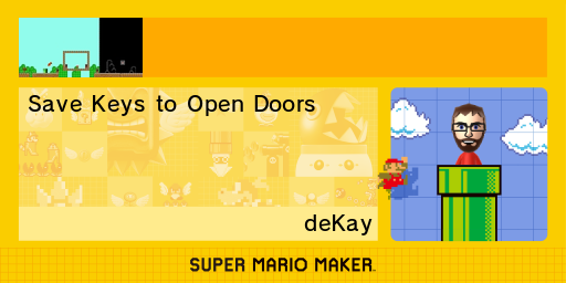 Super Mario Maker Save Keys to Open Doors